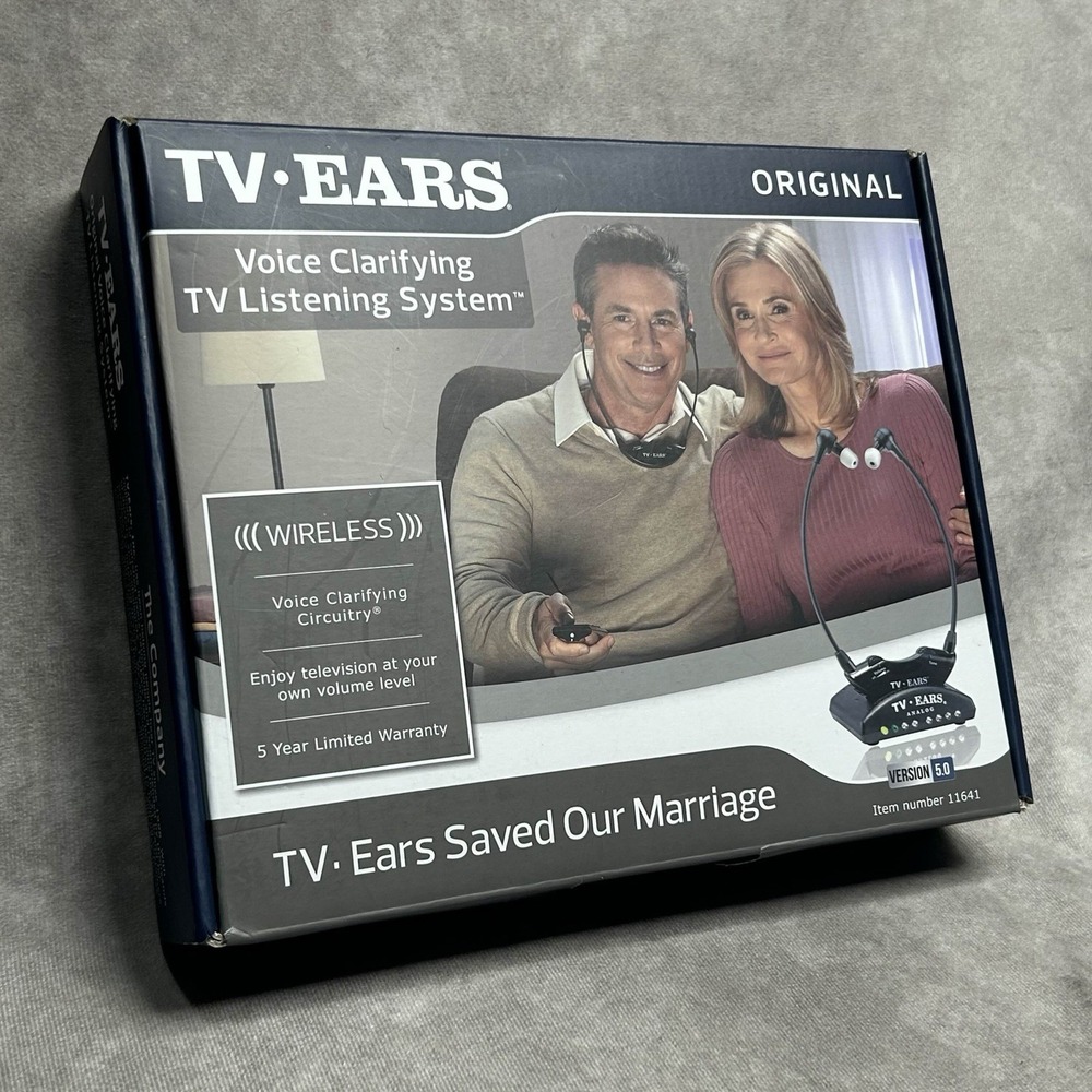 TV Ears 5.0 Analog Wireless Voice Clarifying Headset System (11641)